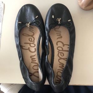 SAM EDELMAN BLACK BALLET SHOES — SIZE 7